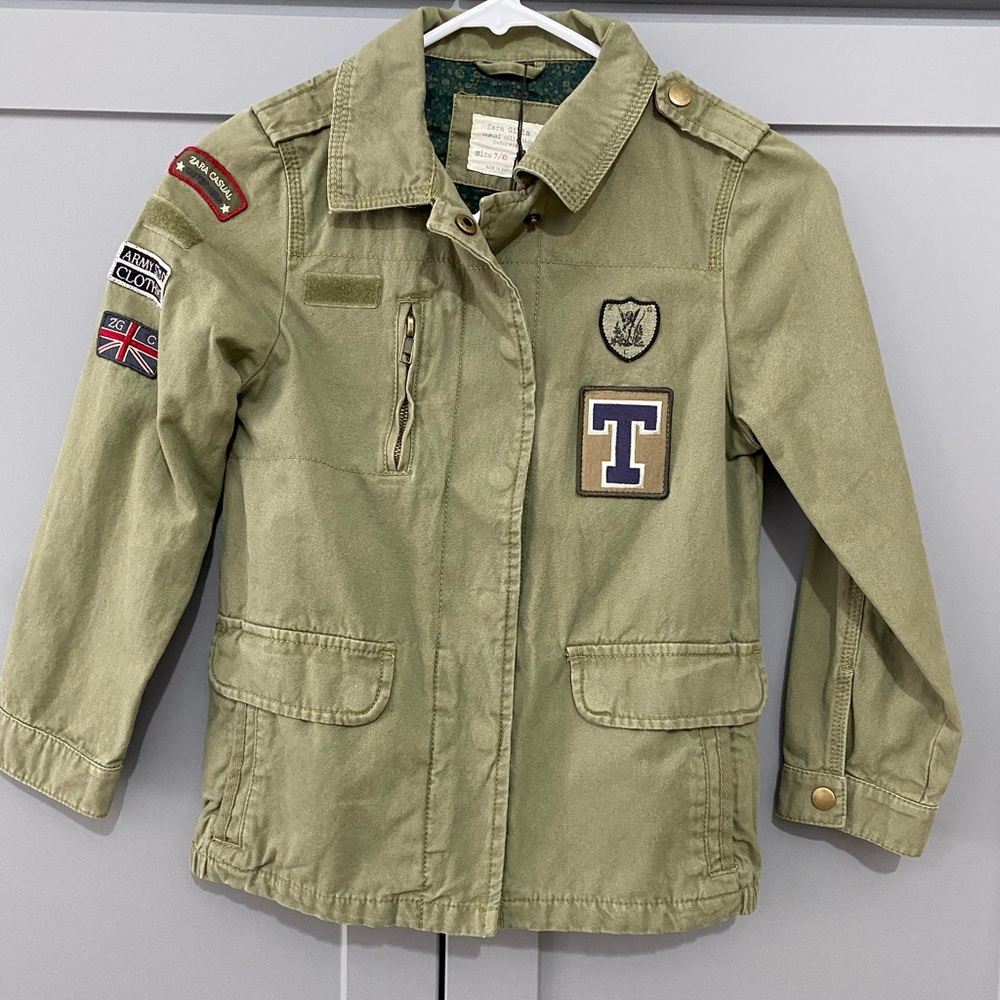 Zara girls army jacket